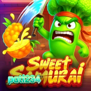 Tampilan visual slot Sweet Samurai dengan tema dojo buah